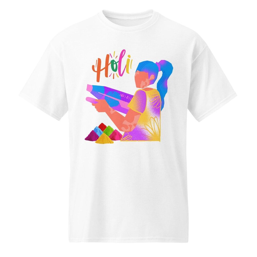 Holi Festival T-Shirt  Vibrant Color Splash Tee
